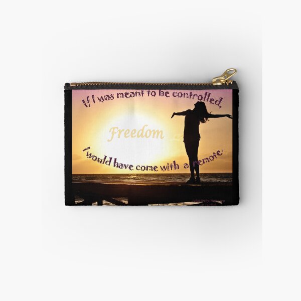 Item preview, Freedom, 'If I was meant to be controlled ...', Sunset, Ocean, Yellow, Pink, Dock, by ArtByTristine designed and sold by ArtByTristine.