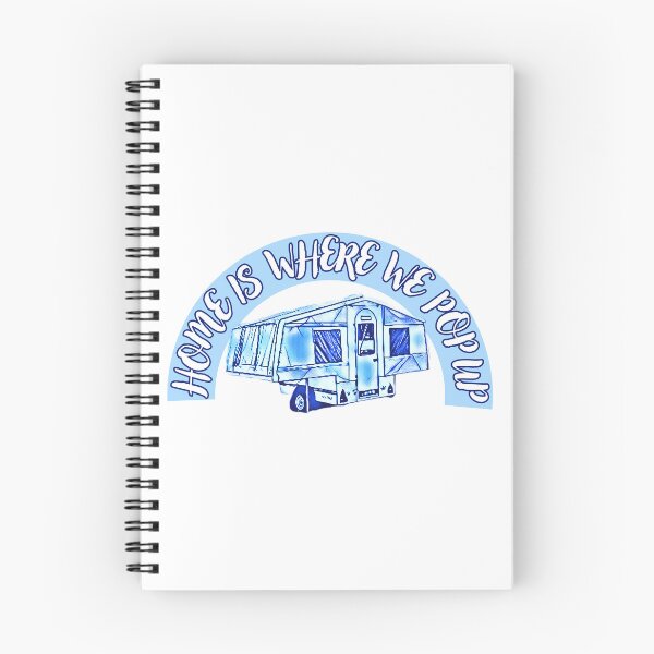 Item preview, Home is Where We Pop Up White and Blue Trailer Tent - Arch designed and sold by BeccaAelishe.