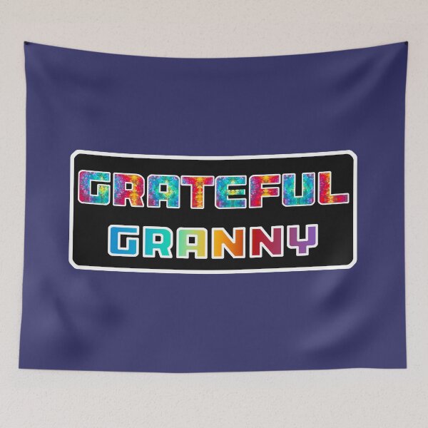 Item preview, Grateful Granny tie dye dead head grandma grandmother designed and sold by AuroraXGreen.