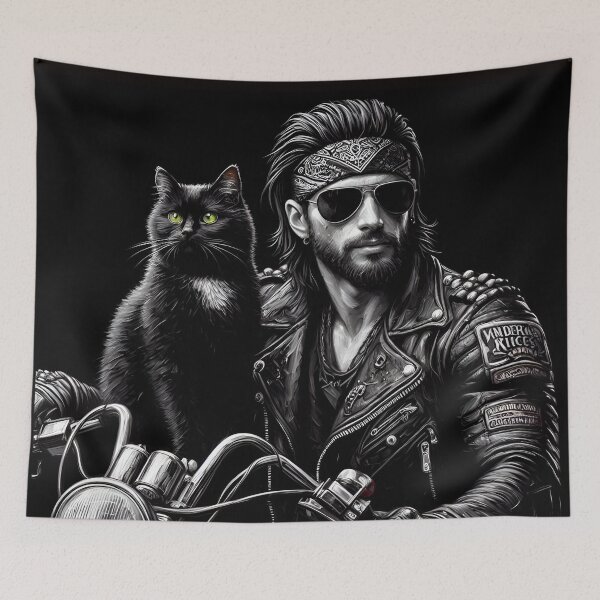Item preview, Biker and Cat designed and sold by Jurand  Creations.