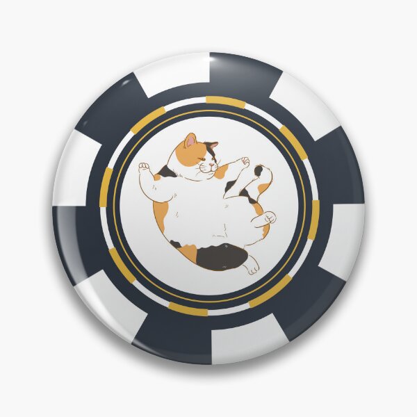 Item preview, Fat Cat Gambling Poker Chip designed and sold by GoblinBoutique.