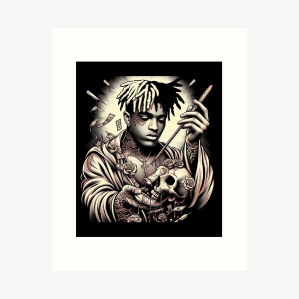 SKOLOCT アート XXXTENTACION SKOLOCT アート XXXTENTACION XXXTentacion Art Print by Zenon