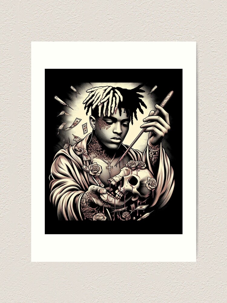 絵 xxxtentacion Charcoal Drawing: 