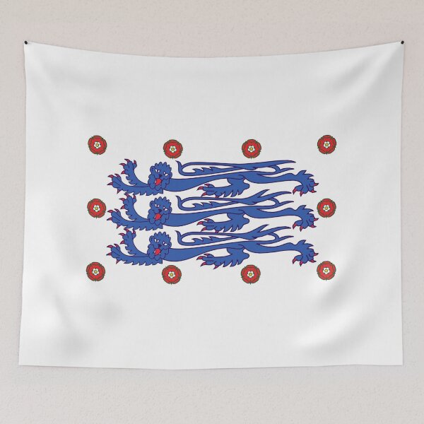 Item preview, Football flag of England! Three Lions! Lionessess! designed and sold by jimmy-digital.