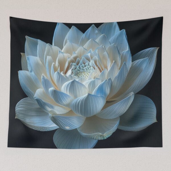 Item preview, White Lotus Flower in Bloom designed and sold by brandway.