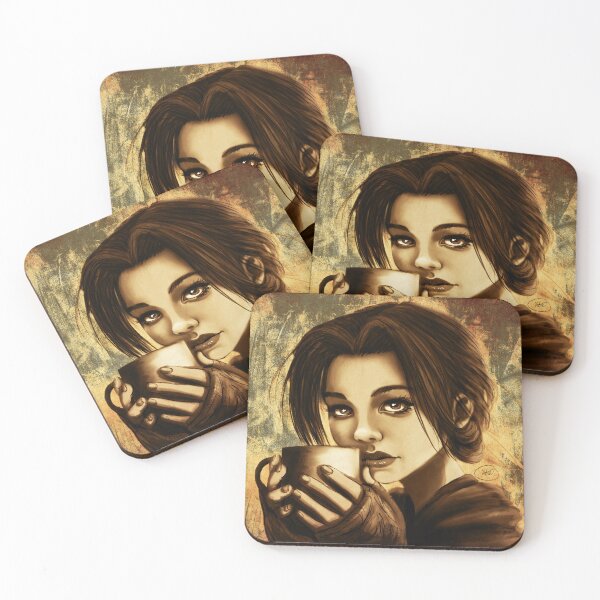 Item preview, Cozy Coffee Lady designed and sold by Amberakart.