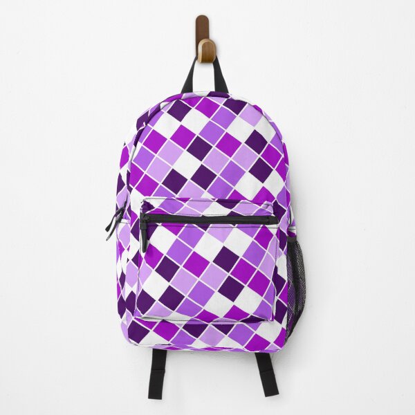 Item preview, Colorful Square Geometry Blocks Purple Theme designed and sold by EvergreenMotifs.