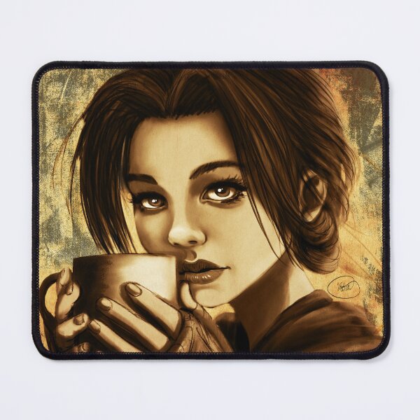 Item preview, Cozy Coffee Lady designed and sold by Amberakart.