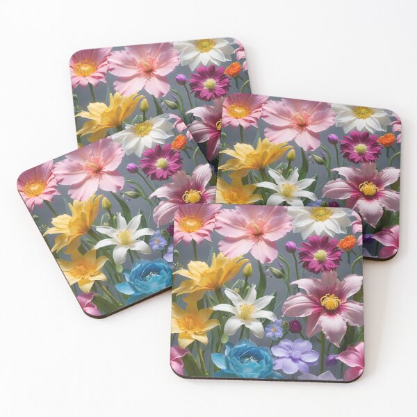 Item preview, Cute spring wildflowers, wild flowers floral poster design, background. designed and sold by HAKKI ARSLAN.