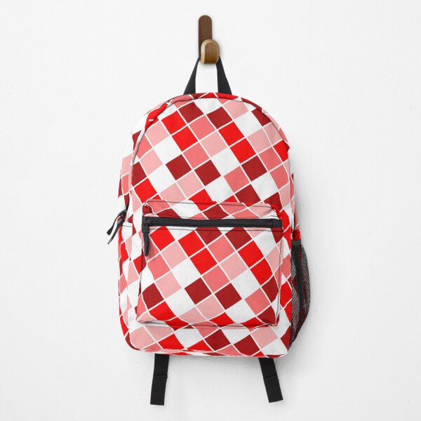 Item preview, Colorful Square Geometry Blocks Red Theme designed and sold by EvergreenMotifs.