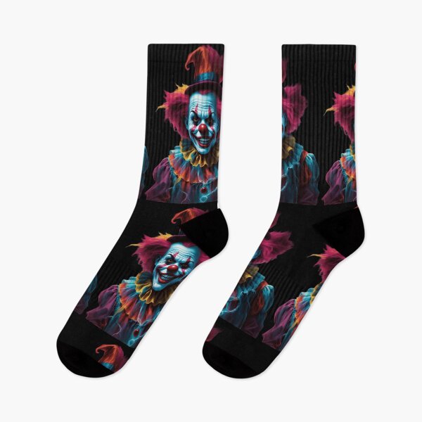 Item preview, Carnival of Fear: Creepy Clown Captures Nightmarish Charm designed and sold by ArtComixHaven.