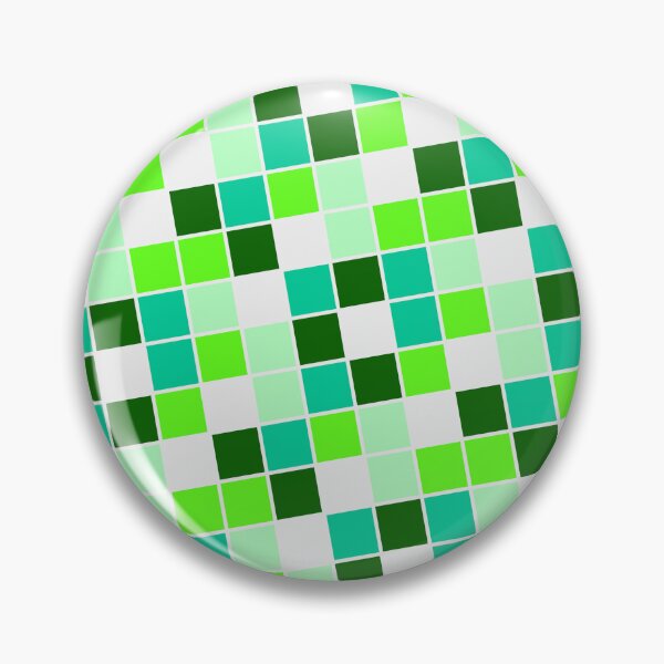 Item preview, Colorful Square Geometry Blocks Green Theme designed and sold by EvergreenMotifs.