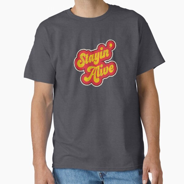 Item preview, "Stayin' Alive" Vintage 1970s Retro designed and sold by webdango.