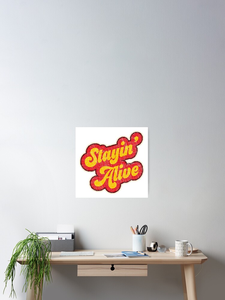 Stayin' Alive Vintage 1970s T-Shirt - Retro Style Stayin' Alive Vintage 1970s T-Shirt - Retro Style