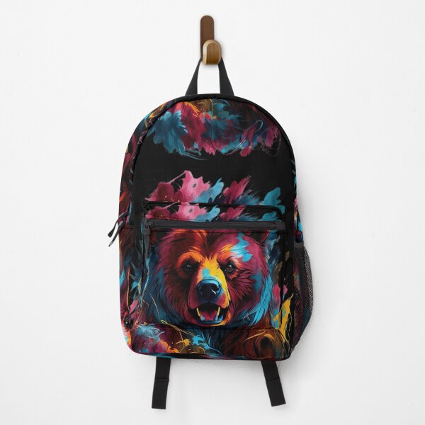 Item preview, Majestic Wilderness: Colourful Bear in Artistic Splendour designed and sold by ArtComixHaven.