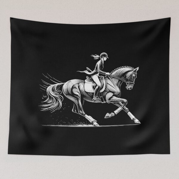 Item preview, Dressage riding horse dynamic gift designed and sold by Pineapple-Tree.