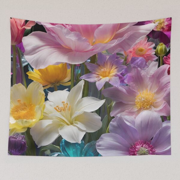 Item preview, Cute spring wildflowers, wild flowers floral poster design, background. designed and sold by HAKKI ARSLAN.