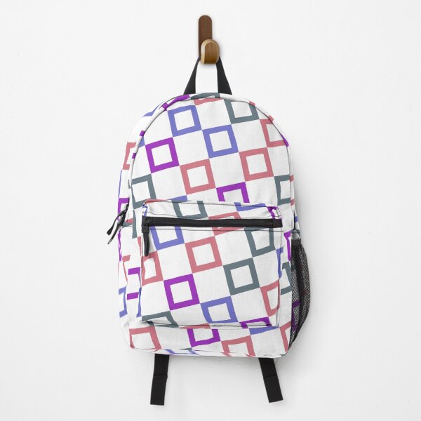 Item preview, Colorful Square Geometry Blocks Rainbow Tones designed and sold by EvergreenMotifs.