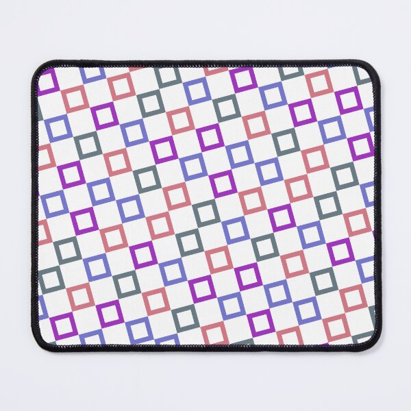 Item preview, Colorful Square Geometry Blocks Rainbow Tones designed and sold by EvergreenMotifs.