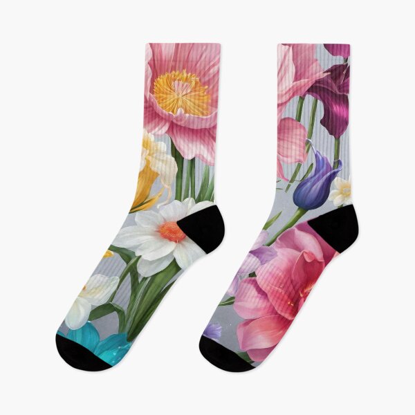 Item preview, Cute spring wildflowers, wild flowers floral poster design, background. designed and sold by HAKKI ARSLAN.