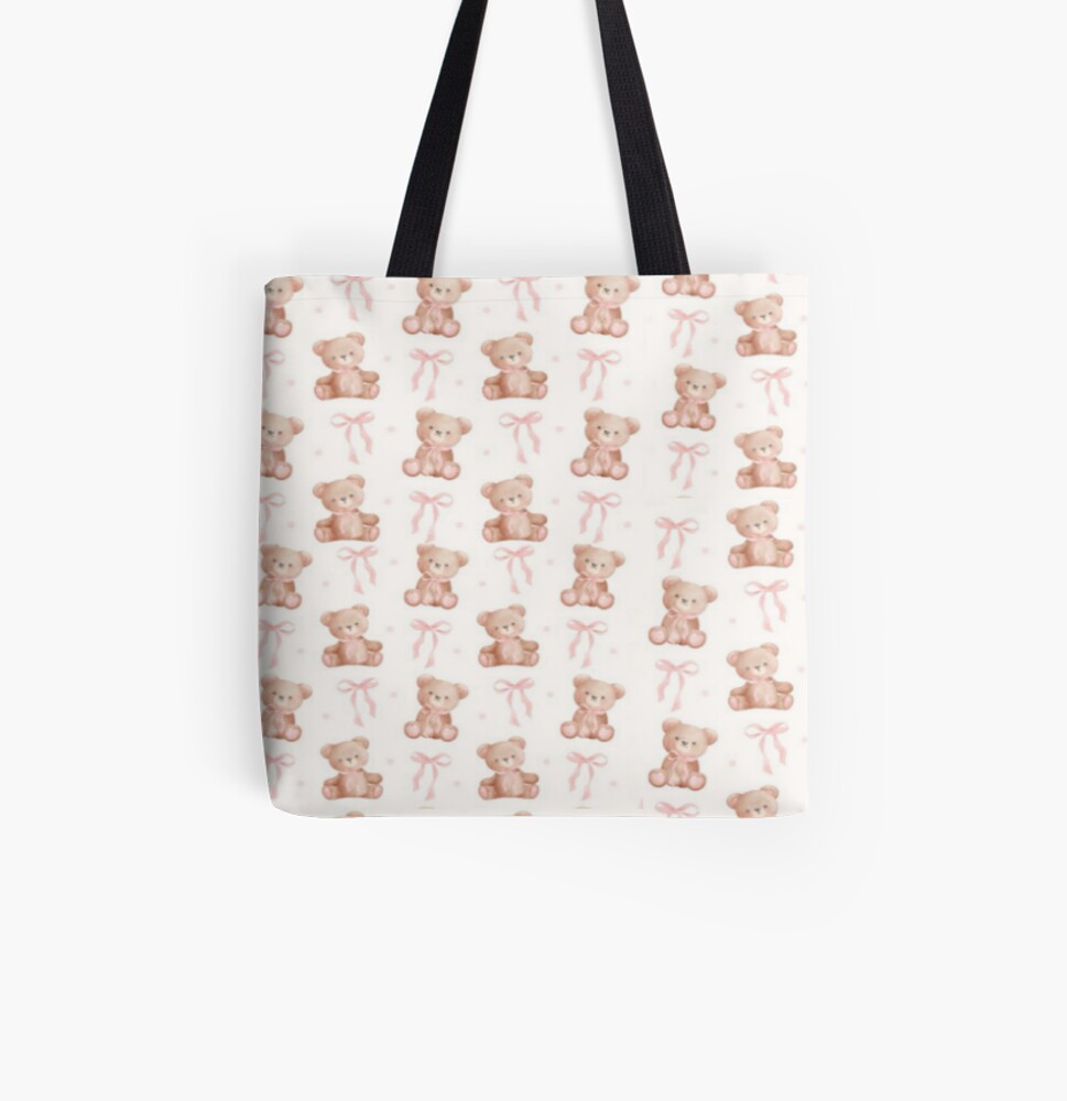Coquette bear and bows pattern  iPhone Case