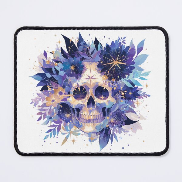 Item preview, Skull Surrounded by Flowers designed and sold by Christian Weiss.