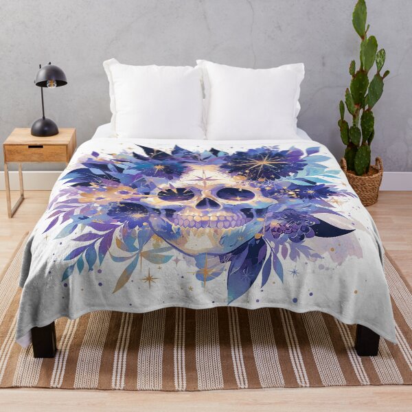 Item preview, Skull Surrounded by Flowers designed and sold by Christian Weiss.