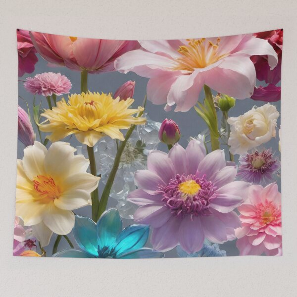 Item preview, Cute spring wildflowers, wild flowers floral poster design, background. designed and sold by HAKKI ARSLAN.