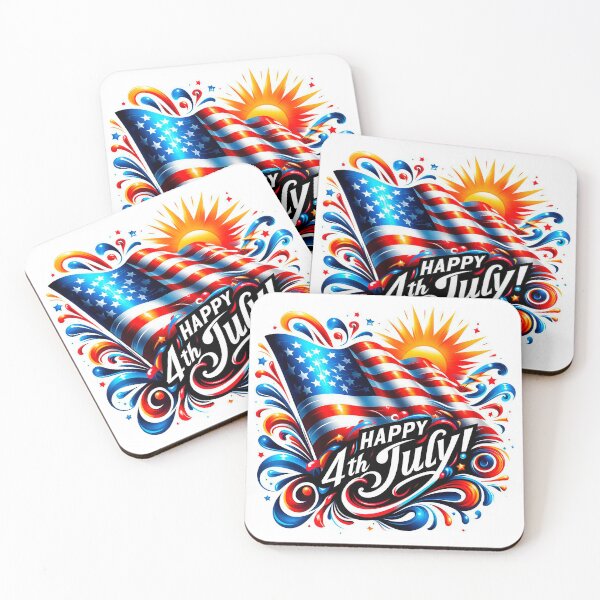 Item preview, Happy 4Th of July, American Holiday Flag, Independence Day, 4Th July Design. designed and sold by gabrielakrall.