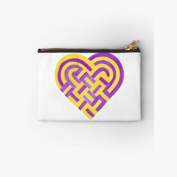 Item preview, Woven Heart Intersex Pride Flag Purple Yellow designed and sold by JoyfulJen.