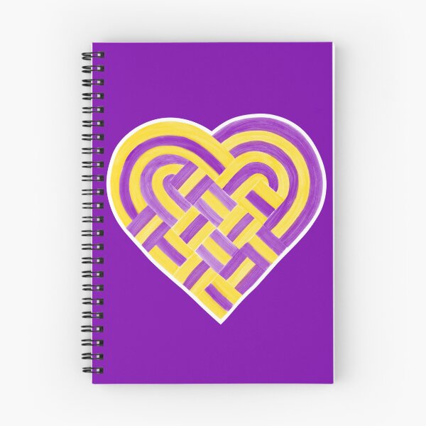 Item preview, Woven Heart Intersex Pride Flag Purple Yellow designed and sold by JoyfulJen.