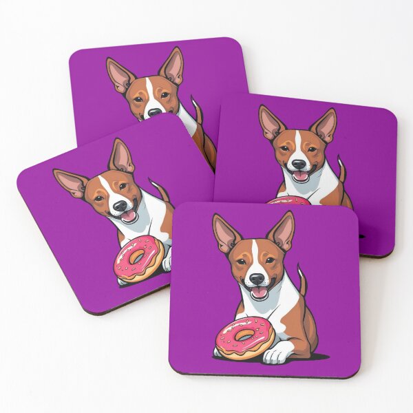 Item preview, Basenji with Donut designed and sold by OurGirlGertie.
