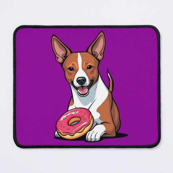 Item preview, Basenji with Donut designed and sold by OurGirlGertie.