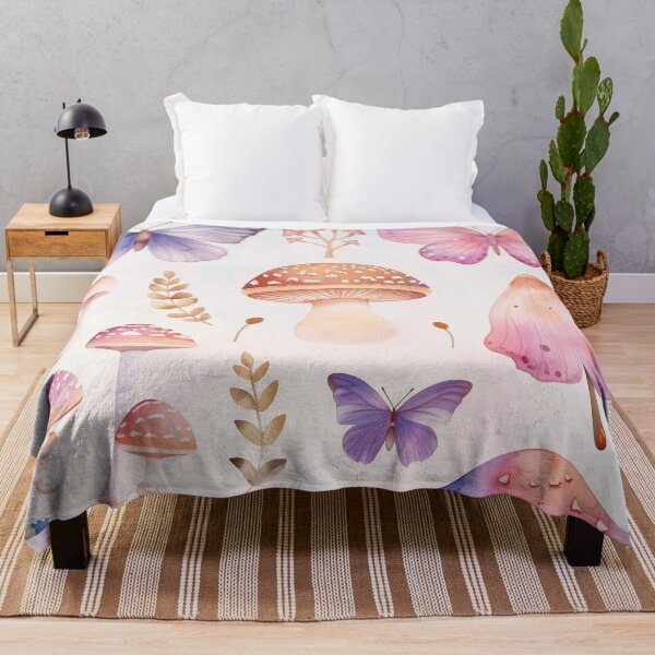 Item preview, Whimsical Butterfly and Mushroom Feast designed and sold by Gourmet Neko Art | .