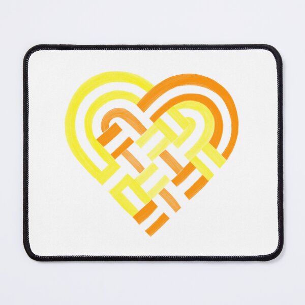 Item preview, Woven Heart Maverique Pride Flag Yellow Orange designed and sold by JoyfulJen.
