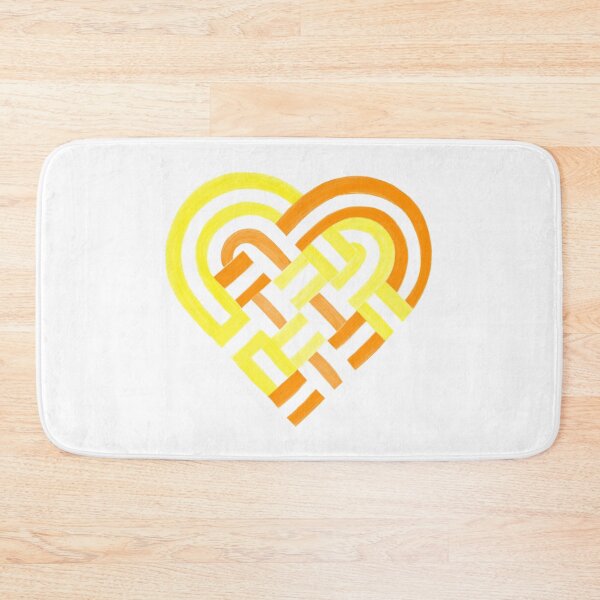 Item preview, Woven Heart Maverique Pride Flag Yellow Orange designed and sold by JoyfulJen.