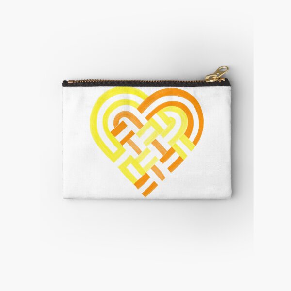 Item preview, Woven Heart Maverique Pride Flag Yellow Orange designed and sold by JoyfulJen.