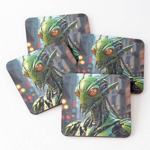 Item preview, Cool Futuristic Grasshopper Cyborg Killer Robot designed and sold by TheArtOfPat.