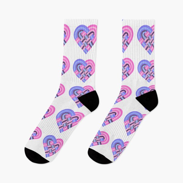 Item preview, Woven Heart Omnisexual Pride Flag Pink Purple designed and sold by JoyfulJen.