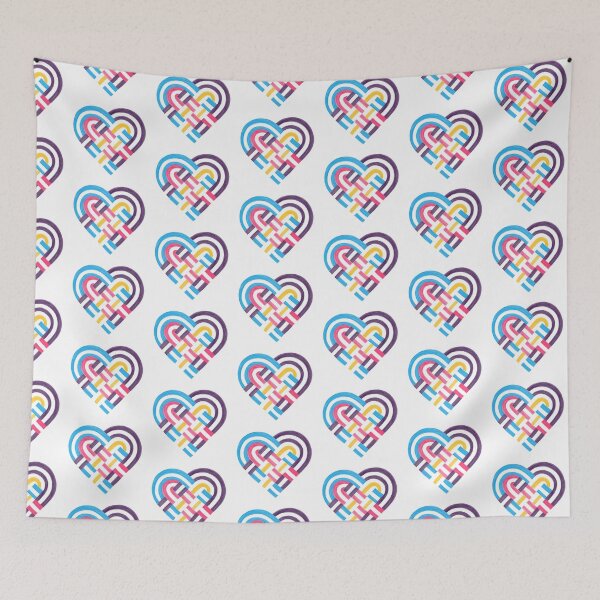 Item preview, Woven Heart Polyamory Pride Flag 2022 designed and sold by JoyfulJen.
