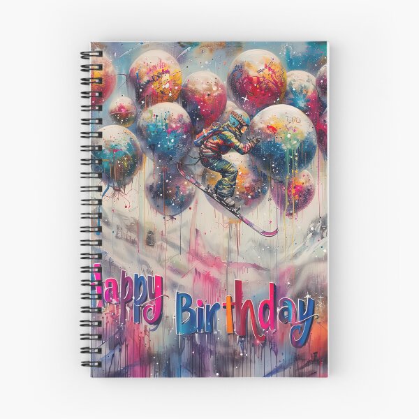 Item preview, Ski into your birthday designed and sold by ARTelierDigital.