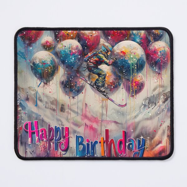 Item preview, Ski into your birthday designed and sold by ARTelierDigital.