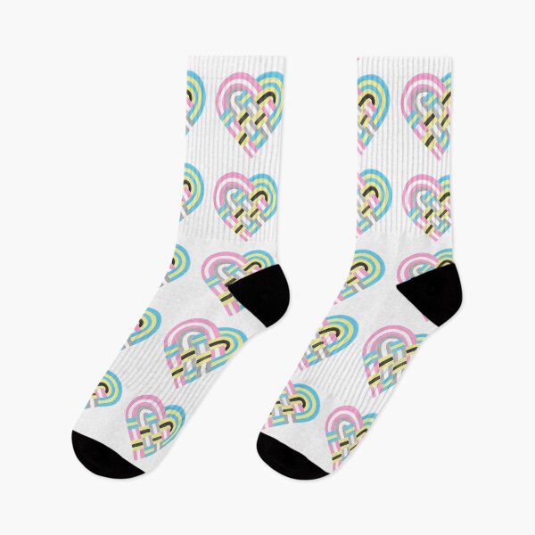Item preview, Woven Heart Polygender Pride Flag pink yellow blue gray designed and sold by JoyfulJen.
