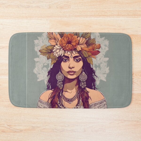 Item preview, Floral Goddess: A Portrait of Natural Beauty designed and sold by Emilyprintart.