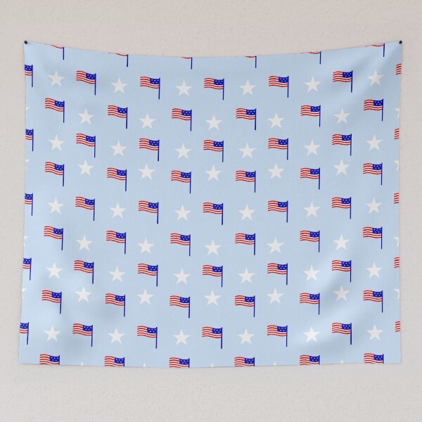 Item preview, The 4th of July - Flags - Blue designed and sold by MONOApparel.