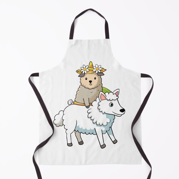 Item preview, Fluffy Lamb with a Flower Crown Riding a Turtle designed and sold by omerfdln34.