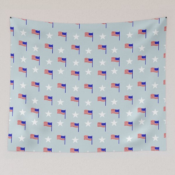 Item preview, The 4th of July - Flags - Grey designed and sold by MONOApparel.