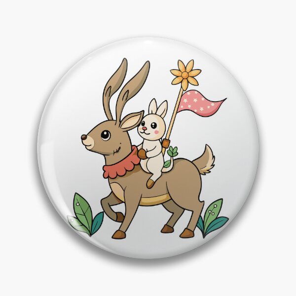 Item preview, Fluffy Rabbit with Long Ears Holding a Tiny Flag designed and sold by omerfdln34.