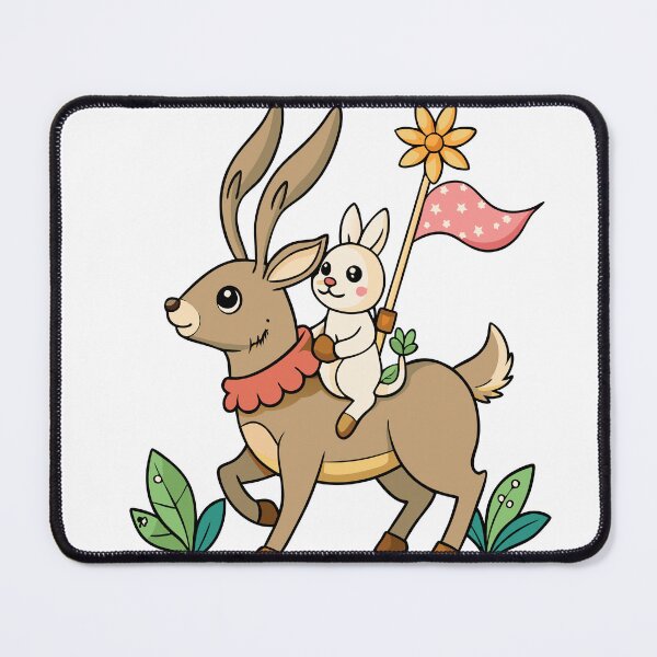 Item preview, Fluffy Rabbit with Long Ears Holding a Tiny Flag designed and sold by omerfdln34.