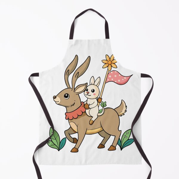 Item preview, Fluffy Rabbit with Long Ears Holding a Tiny Flag designed and sold by omerfdln34.